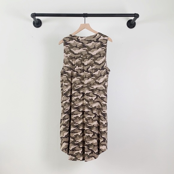 NWT Torrid Plus Size Camo Zip Front Sleeveless Shift Dress - Picture 5 of 8